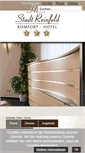 Mobile Screenshot of hotel-stadt-reinfeld.de