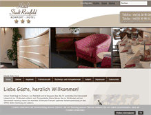 Tablet Screenshot of hotel-stadt-reinfeld.de